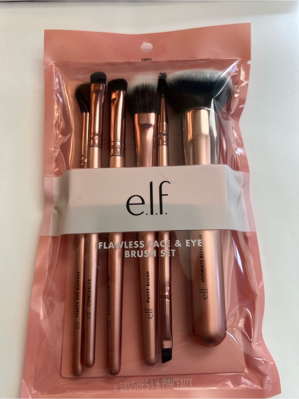 e.l.f. Flawless Face & Eye Brush Set - Rose Gold